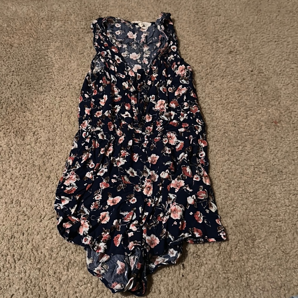 FLORAL BUTTON UP ROMPER